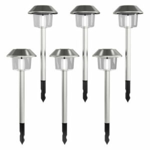 Solar Pathway Lights- 17" Stake Lighting Set of 6 by Pure Garden