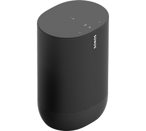 Sonos Move Portable Smart Speaker - Bluetooth & WiFi Enabled - Battery-Powered - With Google Assistant & Amazon Alexa - For Outdoors & Indoors - Black