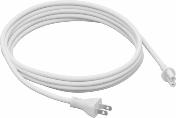 Sonos White Long Power Cable For Play:5, Beam, & Amp
