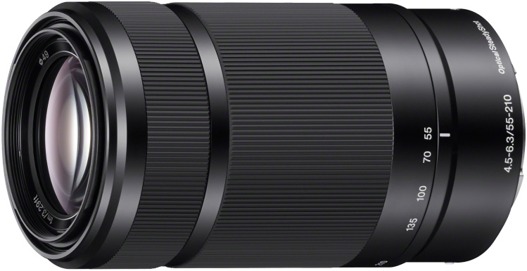 Sony 55-210mm Black Zoom Camera Lens