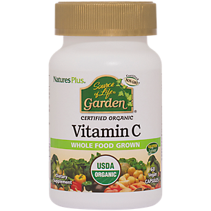 Source of Life Garden Organic Whole Food Vitamin C - 2,500 MG (60 Vegetarian Capsules)