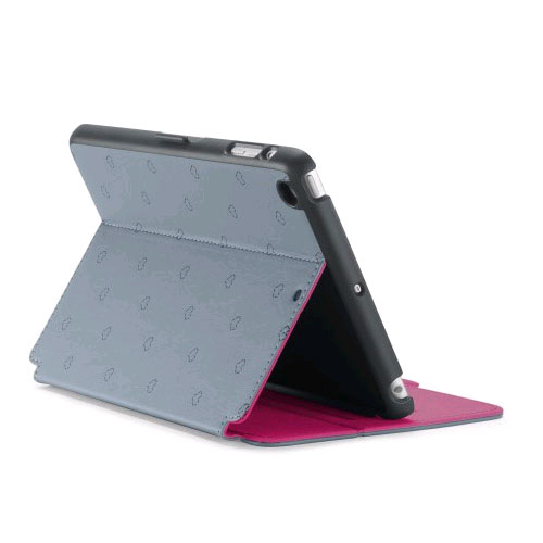 Speck Products StyleFolio Case for Apple iPad Mini/iPad Mini Retina (Lovespace Gray/Nickel Gray/Raspberry Pink)