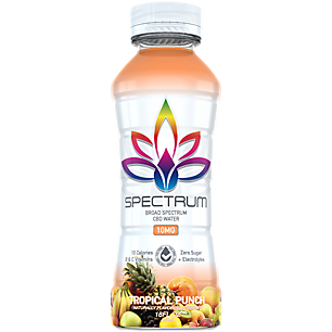 Spectrum CBD Water with B & C Vitamins and Electrolytes - 10 MG Per Bottle- Lemon Lime (12 Drinks)