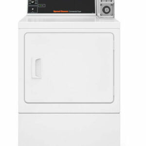 Speed Queen White Commercial Rear Control Single Gas Dryer