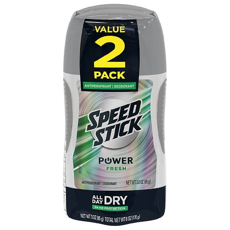 Speed Stick by Mennen Power Antiperspirant Deodorant Fresh - 3.0 oz x 2 pack