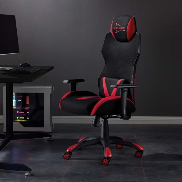 Speedster Mesh Gaming Computer Chair in Black Red