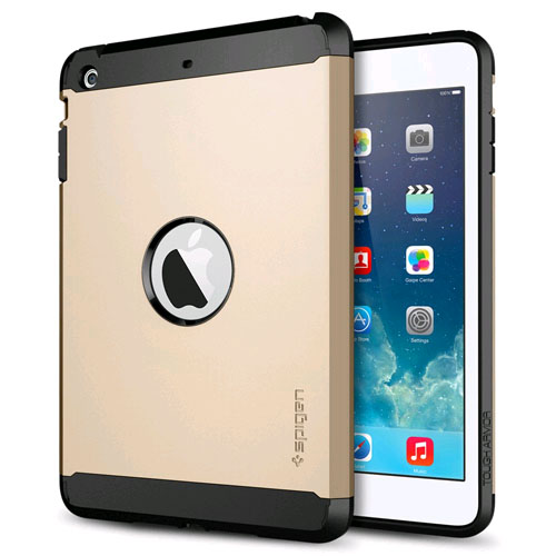 Spigen SGP Tough Armor Case for Apple iPad Mini/iPad Mini Retina (Champagne Gold)