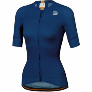 Sportful Women's Bodyfit EVO Jersey - XXL - Blue Twilight-Gold