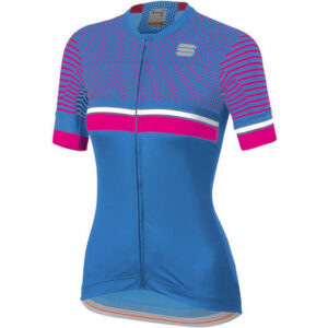 Sportful Women's Diva 2 Jersey - XL - PARROT BLUE-BUBBLE GUM-WHITE