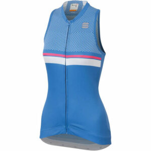 Sportful Women's Diva 2 Sleeveless - Parrot Blue-Bubble Gum-White