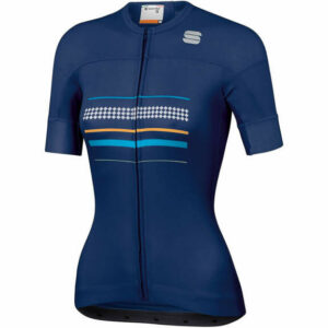 Sportful Women's Diva Short Sleeve Jersey - XL - Blue Twilight