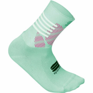 Sportful Women's Oasis Socks - L/XL/XXL - Acqua Green-Bubble Gum-White