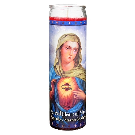 St. Jude Sacred Heart of Mary Prayer Candle 8.25 inch - 1.0 ea