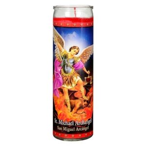 St. Jude St. Michael Archangel Prayer Candle 8.25 inch - 1.0 ea