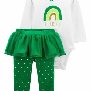 St. Patrick's Day Bodysuit & Tutu Pant Set