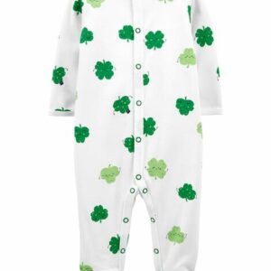 St. Patrick's Day Snap-Up Cotton Sleep & Play