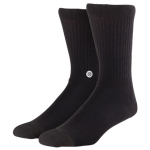 Stance Mens Stance Icon Crew Socks - Mens Black Size MD