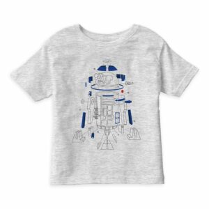 Star Wars: The Last Jedi R2-D2 Line Art T-Shirt for Kids Customizable Official shopDisney