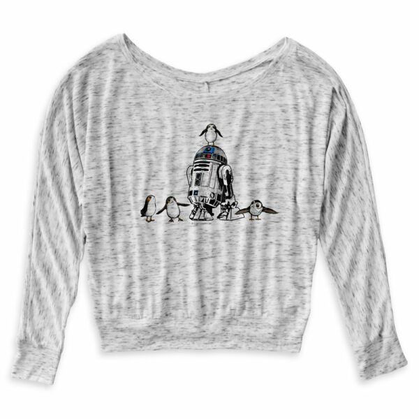 Star Wars: The Last Jedi R2-D2 & Porgs Off-the-Shoulder Shirt for Women Customizable Official shopDisney