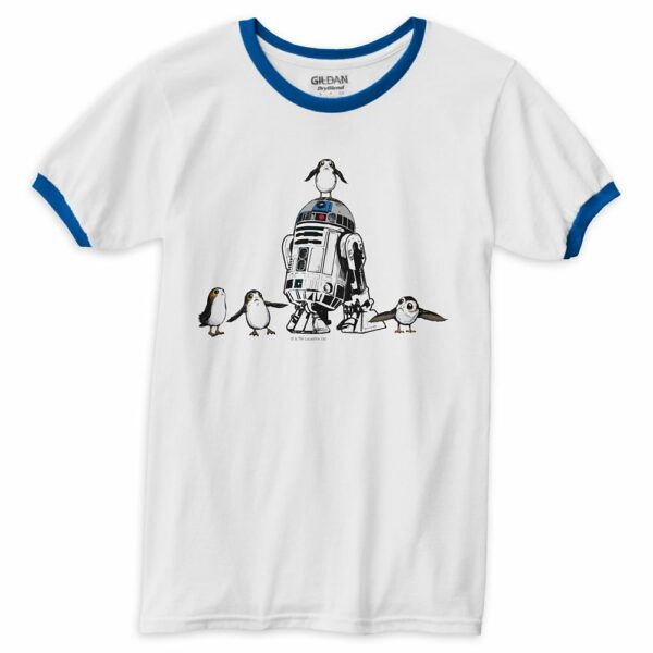 Star Wars: The Last Jedi R2-D2 & Porgs Ringer T-Shirt for Men Customizable Official shopDisney