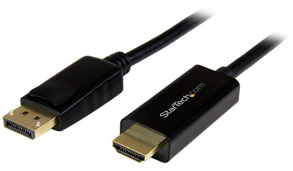 StarTech 6 Ft. 4K DisplayPort to HDMI Converter Cable