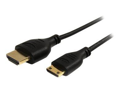 StarTech.com 6 ft High Speed HDMI Cable with Ethernet- HDMI to HDMI Mini- M/M (HDMIACMM6S) - HDMI with Ethernet cable - 6 ft