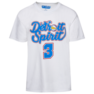 Starter Mens Starter Detroit Spirit T-Shirt - Mens White/Blue Size XL