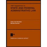 State and Federal Administration Law, 1997 Supplement