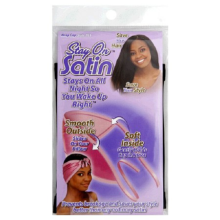 Stay On Satin Satin Edge Hair Wrap Cap - 1.0 ea