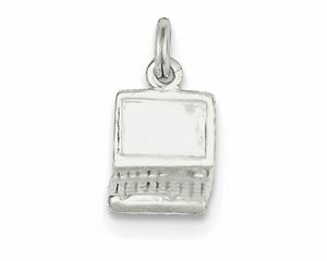 Sterling Silver Laptop Charm