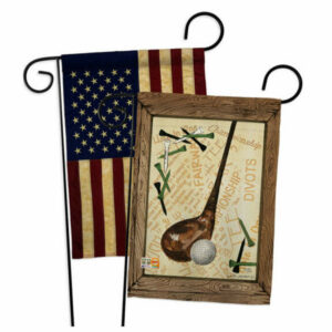 Strike A Golf Ball Interests Sports Garden Flags Pack