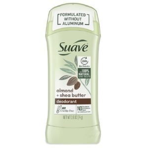 Suave Aluminum Free Deodorant for Women Almond & Shea Butter - 2.6 oz