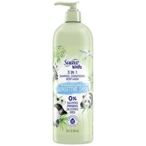 Suave Kids Naturals 3 in 1 Shampoo, Conditioner, Body Wash Sensitive Skin - 20.0 fl oz