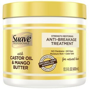 Suave Professionals Dry Hair Mask Castor Oil & Mango Butter - 13.5 oz