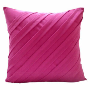 Suede Living Room Pillow Covers Fuchsia Pink 20"x20", Contemporary Fuc