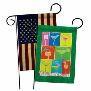 Summer Drinks Happy Hour & Drinks Beverages Garden Flags Pack