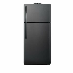 Summit BKRF21 30 Inch Wide 20.6 Cu. Ft. Top Mount Refrigerator Black Refrigeration Appliances Full Size Refrigerators Top Freezer Full Size