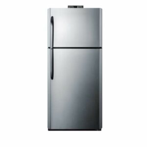 Summit BKRF21 30 Inch Wide 20.6 Cu. Ft. Top Mount Refrigerator Stainless Steel Refrigeration Appliances Full Size Refrigerators Top Freezer Full Size