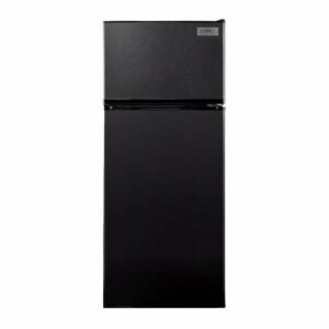 Summit FF1119 24 Inch Wide 10.3 Cu. Ft. Energy Star Rated Top Mount Refrigerator Black Refrigeration Appliances Full Size Refrigerators Top Freezer