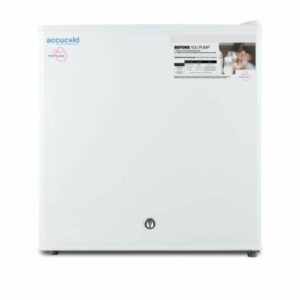 Summit FS24LMC Momcube 19 Inch Wide 1.4 Cu. Ft. Capacity Breast Milk Storage Freezer White Medical Appliances Freezer Breast Milk Storage