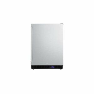 Summit SPFF51OS 4.7 Cu. Ft. Built-In Outdoor Freezer Stainless Steel Refrigeration Appliances Freezers Upright Compact Freezers