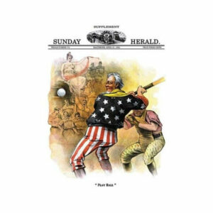 Sunday Herald Supplement: Play Ball - Gallery Wrapped Canvas Art 12" x