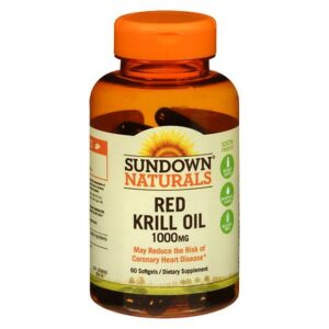 Sundown Naturals Krill Oil 1000 mg Dietary Supplement Softgels - 60.0 ea