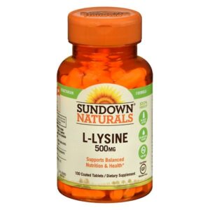 Sundown Naturals L-Lysine 500 mg Dietary Supplement Tablets - 100.0 tablets