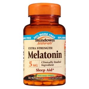 Sundown Naturals Melatonin 5 mg Dietary Supplement Tablets - 60.0 ea