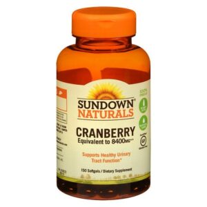 Sundown Naturals Naturals Super Cranberry plus Vitamin D3 Herbal Supplement Softgels - 150.0 Each