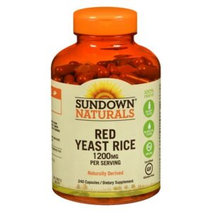 Sundown Naturals Red Yeast Rice 1200 mg Dietary Supplement Capsules - 240.0 ea