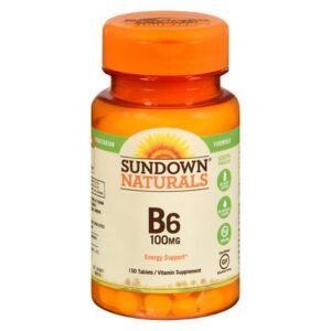 Sundown Naturals Vitamin B6, 100mg, Tablets - 150.0 ea