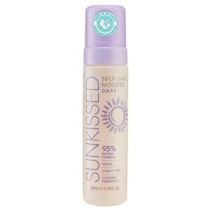 Sunkissed Self Tan Mousse - Dark - 6.76 oz