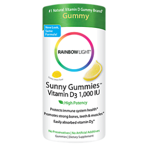 Sunny Vitamin D3 Gummies - 1,000 IU - Lemon (50 Gummies)